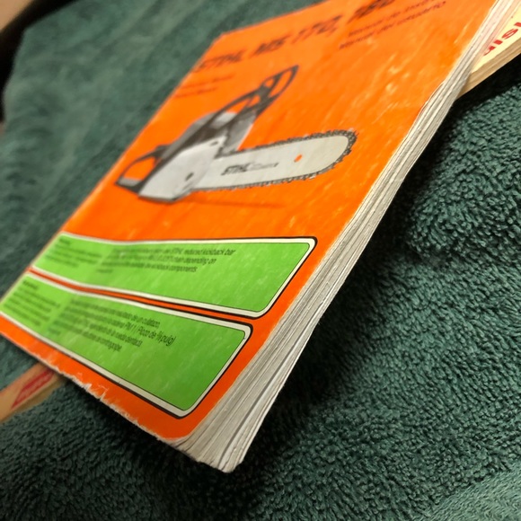 STIHL  MS. 170/180 Chainsaw.        Instruction MANUAL. Owners MANUAL .2002 Used - Picture 5 of 6